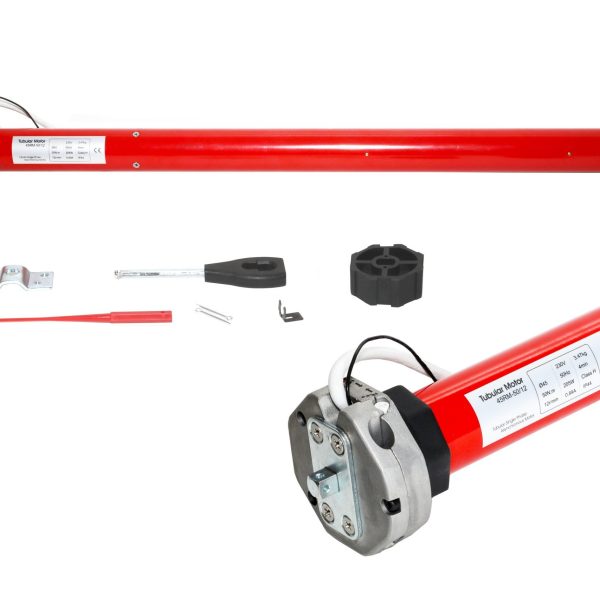 Revolution-System típusú kapcsolós csőmotor 50nm - 45mm átmérő - Vészhajtókarral